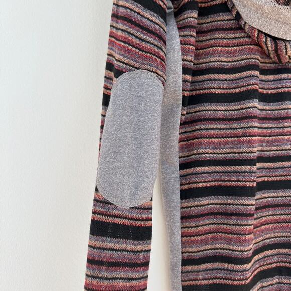 LAmade Long Sleeve Striped Hooded Long Sleeve Top - Picture 3 of 4